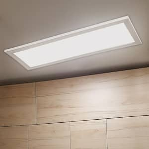 1 ft. x 4 ft. 50-Watt Dimmable White Integrated LED 4000K Bright White Edge-Lit Flat Panel Ceiling Flushmount