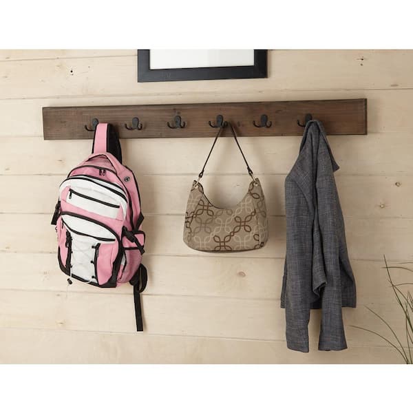 Alaterre Furniture Modesto Rustic Natural Wall Mounted Coat Rack