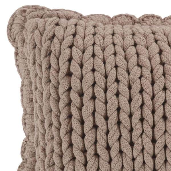 Chunky knit best sale throw pillow