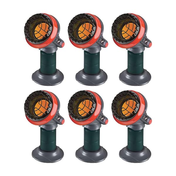 Mr. Heater 3800 BTU Indoor Outdoor Portable Little Buddy Propane Infrared Heater (6-Pack)