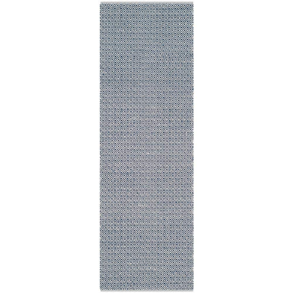 Montauk Ivory/Navy 2 ft. x 9 ft. Geometric Runner Rug price history on PriceWatchPro