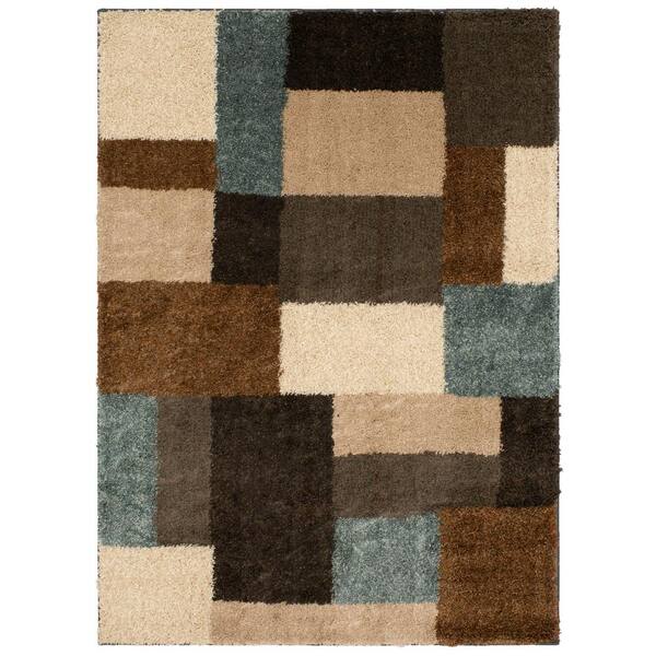 Mohawk Home Franklin Tan 5 ft. x 7 ft. Shag Area Rug