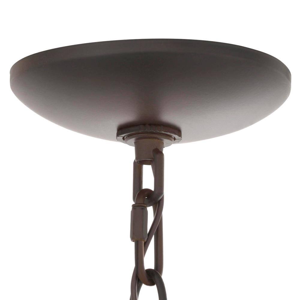Kennedy 20'' Matte Black and Bronze Crystal Globe Pendant Light