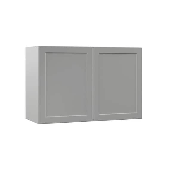 Designer Series Melvern Assembled 36x24x15 in. Deep Wall Bridge Kitchen Cabinet in Heron Gray