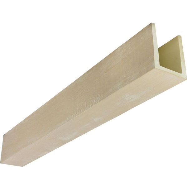 Heritage Timber 7.5 in. x 7.5 in. x 8 ft. Rustic Sawn Vanilla Chai Faux Wood Beam