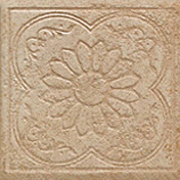 Marazzi Sanford Sand 6-1/2 in. x 6-1/2 in. Decorative Porcelain Floor and Wall Tile (12 pieces / case)
