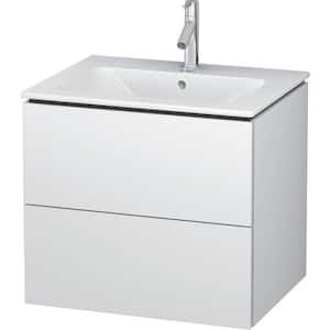 L-Cube 24.38 in. W x 18.88 in. D x 21.63 in. H Bath Vanity Cabinet without Top in White