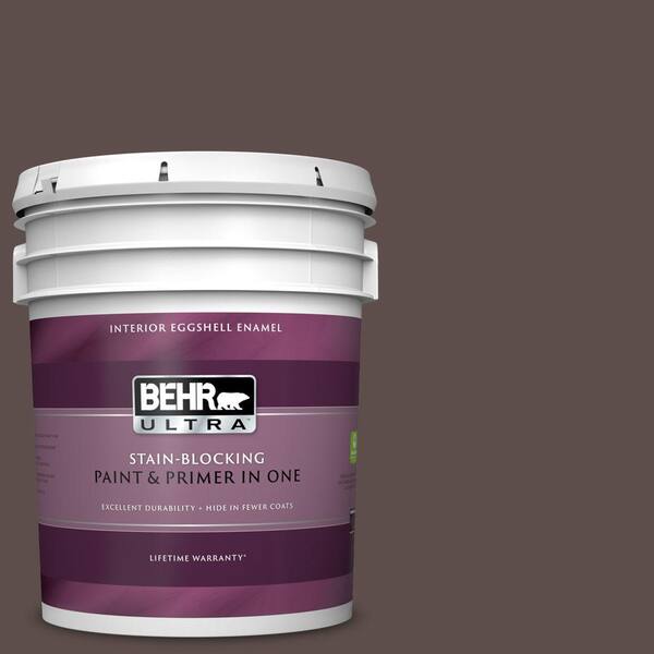 BEHR ULTRA 5 gal. #UL130-1 Scented Clove Eggshell Enamel Interior Paint and Primer in One