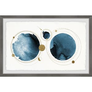 "Twin Earth" by Marmont Hill Framed Astronomy Art Print 24 in. x 36 in.