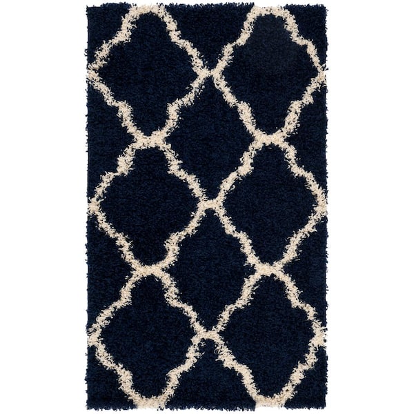 SAFAVIEH Townsend 2 ft. x 4 ft. Navy/Ivory Geometric Area Rug