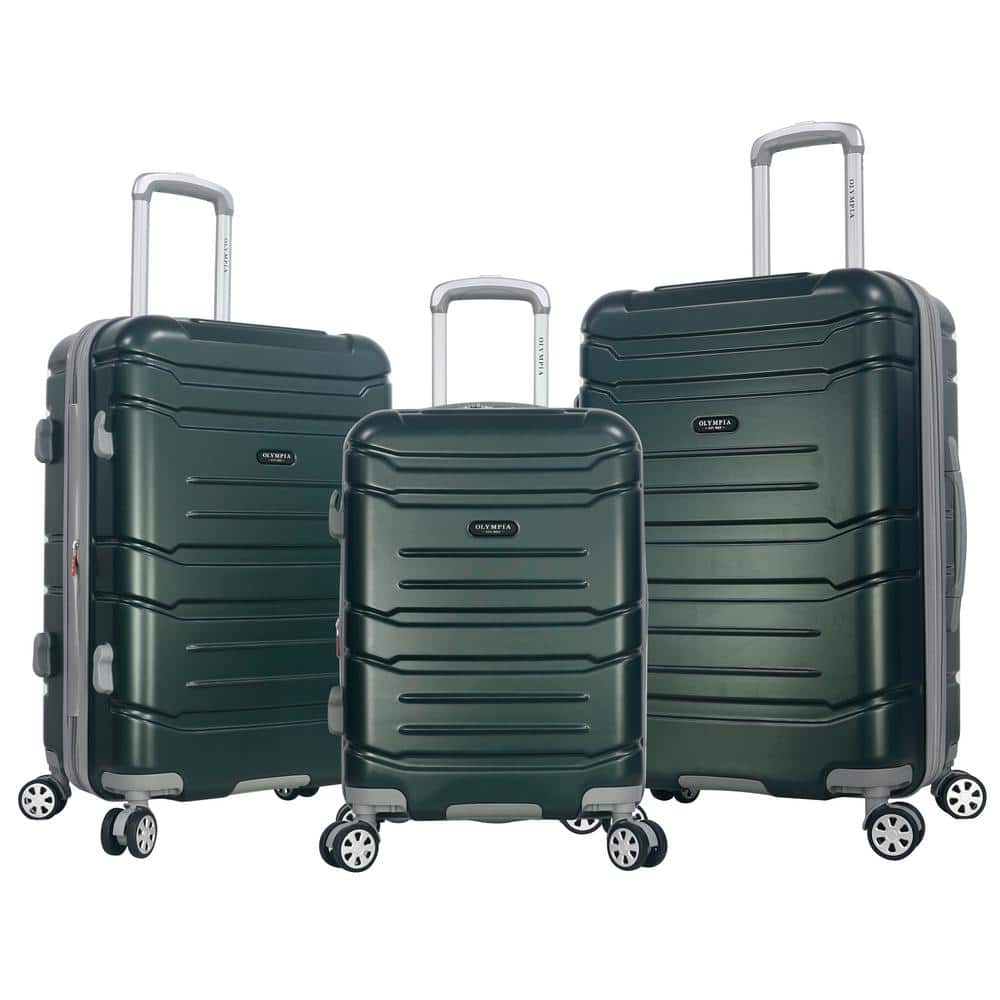 Olympia USA Denmark 3-Piece Expandable Hardcase Luggage Set HE-2200-3 ...