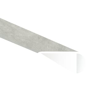 Mountains Gray 0.75 in. T x 2.33 in. W x 94 in. L Luxury Vinyl Overlapping Stair Nose Molding