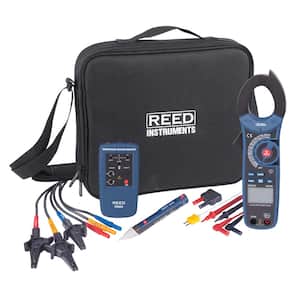 IDEAL INDUSTRIES INC. 61-521 3-Phase Motor Rotation and Phase Rotation  Tester, Carrying Case and Leads Included,Blue/Red