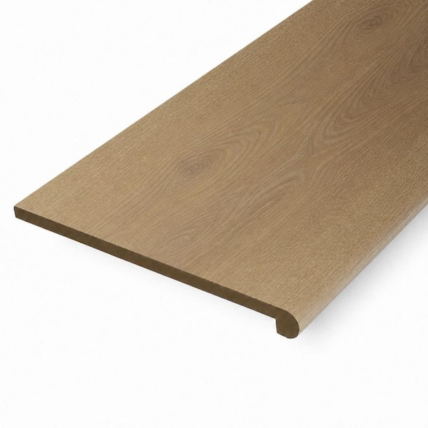Arista 7 in. Opera Stair Tread 11.8 in. x 47 in. Textured Wood Look Laminate Moulding/Trim