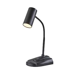 21 in. Black LED Desk/Clip Lamp