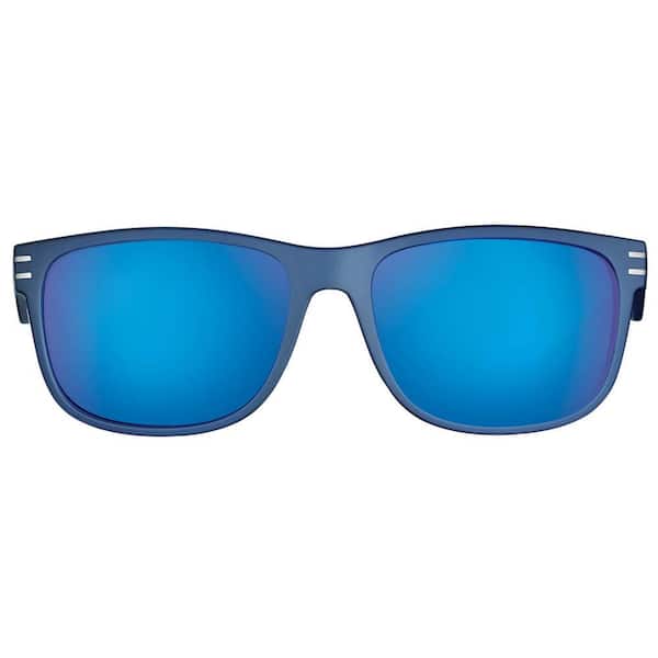 Flying Fisherman Double Header Polarized Sunglasses Matte Navy Frame with  Smoke Blue Mirror Lens 7873NSB - The Home Depot