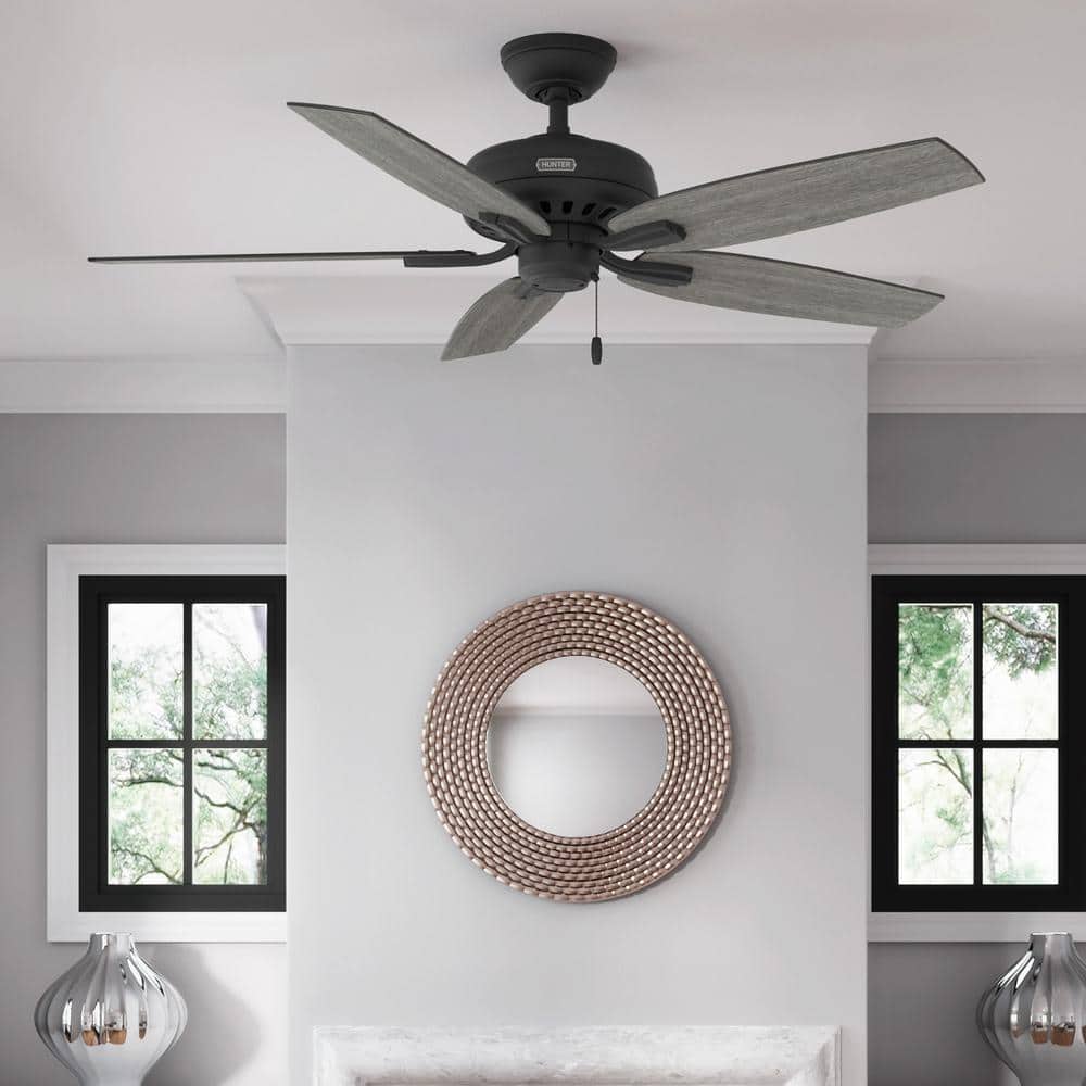 Newsome 52 in. Indoor Matte Black Ceiling Fan For Bedrooms price history on PriceWatchPro
