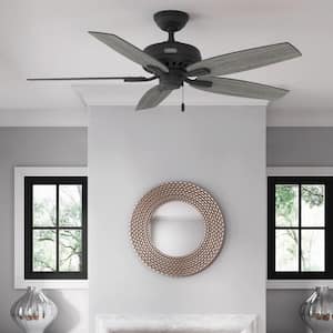 Newsome 52 in. Indoor Matte Black Ceiling Fan For Bedrooms