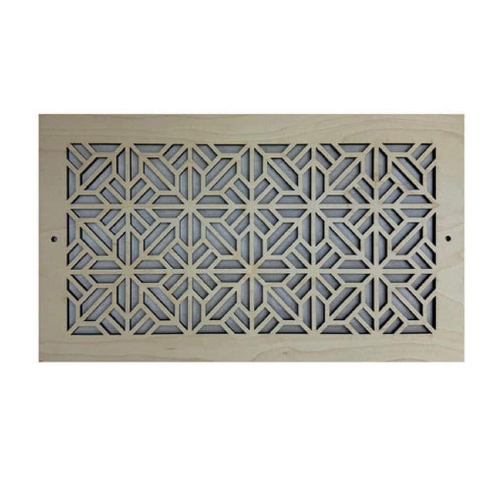 "Spring Tile Wood Air Register (8""x 14"") – Screw-In Wall & Ceiling Vent Cover – Decorative Wooden HVAC Grill" price history on PriceWatchPro