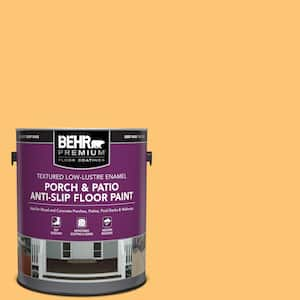 1 gal. #BIC-42 Liquid Gold Textured Low-Lustre Enamel Interior/Exterior Porch and Patio Anti-Slip Floor Paint