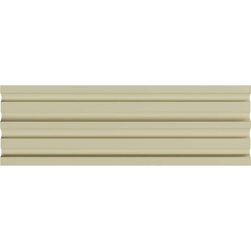 94.5" White Polyurethane Fluted Crown Molding