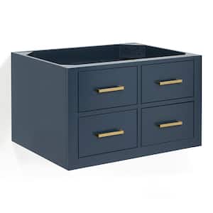 Hutton 30 in. W x 22 in. D x 18 in. H Bath Vanity Cabinet without Top in Midnight Blue