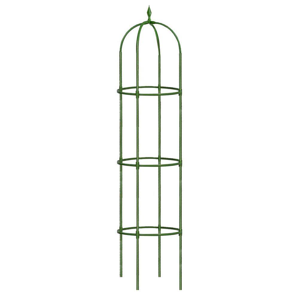 2 Pack Green Plastic Coated Steel Adjustable Garden Trellis for Climbing Plants 59 in. High Plant Stakes price history on PriceWatchPro