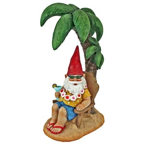 16.5 in. H Beach Comber Gnome Dude Garden Statue