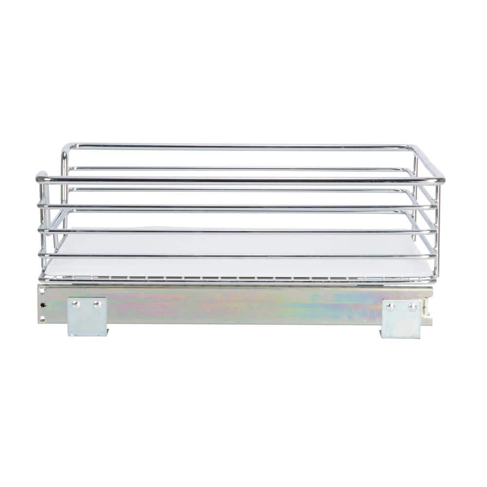 Chrome-Plated Steel Single Tier Under-Cabinet Organizer