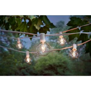 Outdoor/Indoor 12 ft. Plug-In Incandescent G50 Bulb String Light (12-Heads)