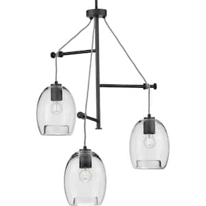 Caisson 3-Light Graphite Pendant