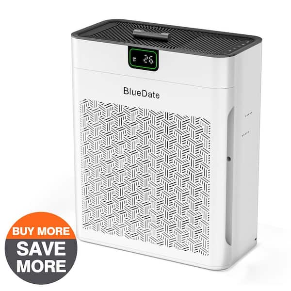 1100 sq. ft. H13 HEPA Console Air Purifier in White with PM2. 5 Sensor, Sleep Mode, for Pet Fur, Pollen, Cooking Smell