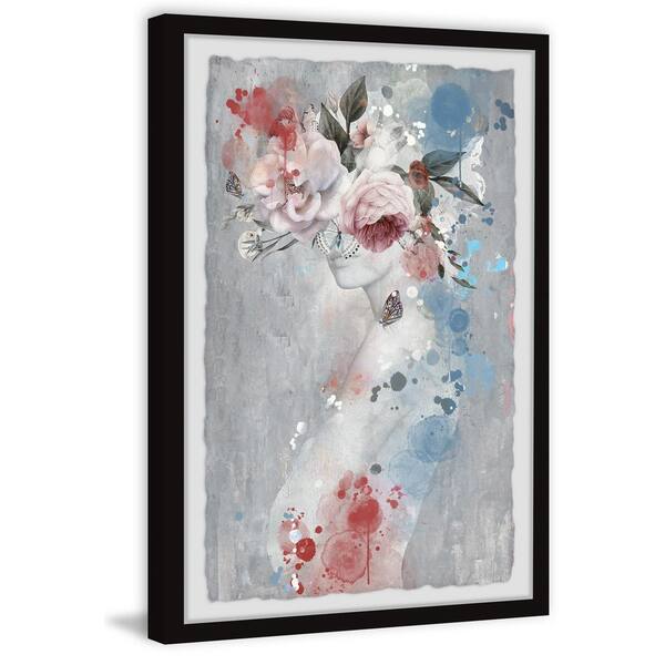 Daisy Bloom Bouquet Potted Flowers Abstract Pattern by Nan Framed Nature  Art Print 30 in. x 24 in.