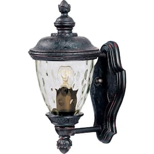 Carriage House Vivex 1-Light Oriental Bronze Outdoor Wall Lantern Sconce