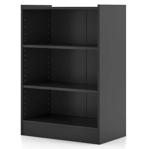 REGAL w21abh ダークブラウン　25cm Costway 24 in. Wide Black 3-Shelf Mordern Storage Bookcase