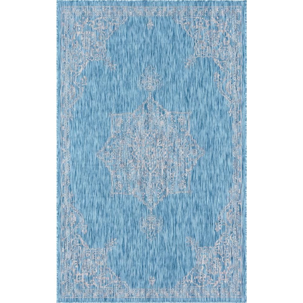 Aqua Breeze Easy-Care Synthetic Rectangular Outdoor Rug