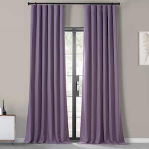 Boho Purple Performance Woven Blackout Curtain Pair - 50 in. W x 108 in. L (2 Panels)