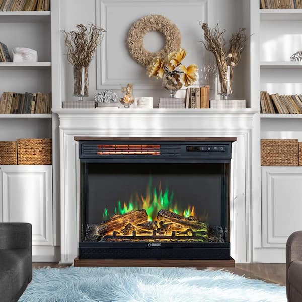 Equator 26 in. 5000BTU Freestanding Electric Fireplace Heater with