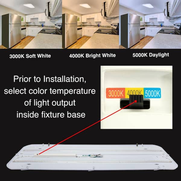 Flush Mount Interior RV LED Lights with Switch - 4.5 Inch Round