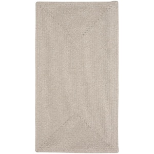 Candor Concentric Natural 2 ft. x 8 ft. Area Rug