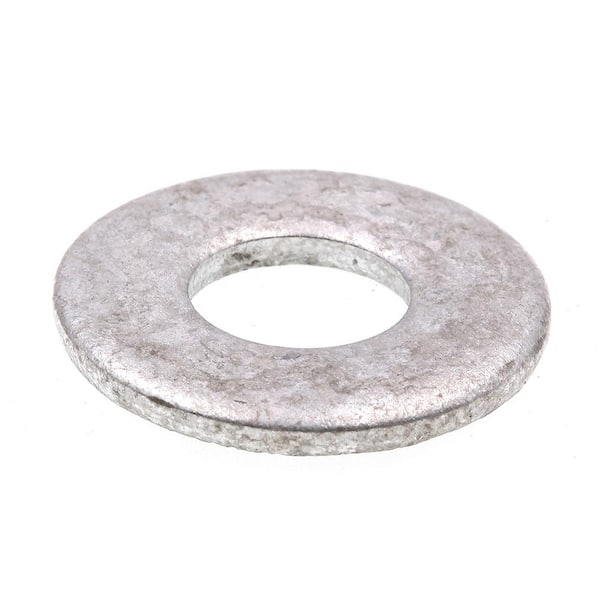 Prime-Line 3/8 in. x 1 in. O.D. USS Hot Galvanized Steel Flat Washers (100-Pack)