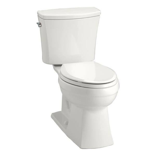 KOHLER Kelston Comfort Height 2-Piece 1.6 GPF Single Flush Elongated Toilet with AquaPiston Flushing Technology in White