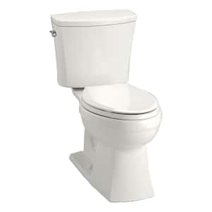 Kelston 12 in. Rough In 2-Piece 1.28 GPF Single Flush Elongated Toilet in White Seat Not Included