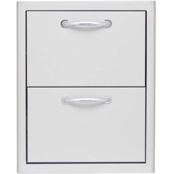 Hanover 16 in. Stainless Steel Double Vertical Access Drawers