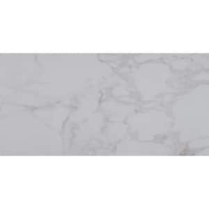 Carrara White 12 in. x 24 in. Matte Porcelain Floor and Wall Tile (2 sq. ft./Each)