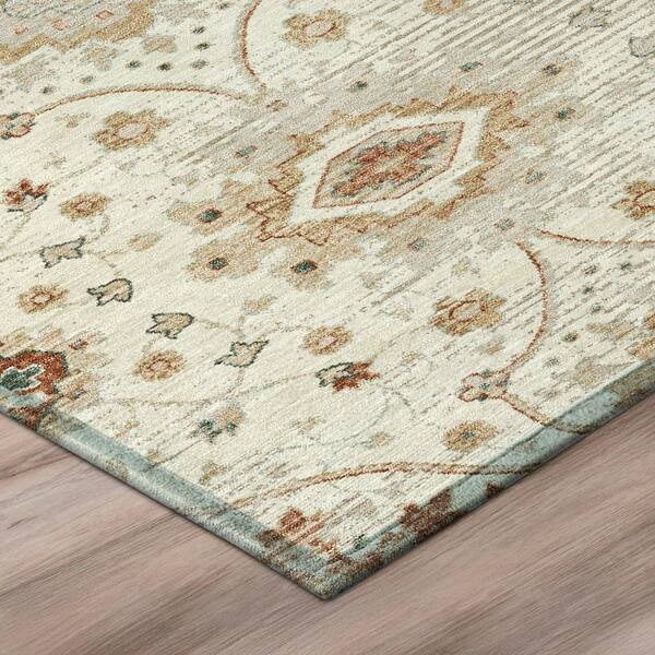 Chantille Machine Washable Indoor/Outdoor Abstract ACN3100 Cream 2 ft. x 3 ft. Accent Rug