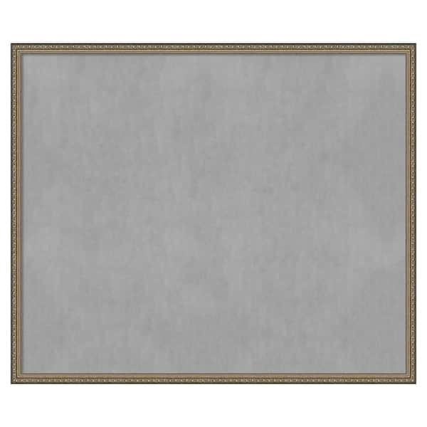 Amanti Art Parisian Silver 50 in. x 42 in. Framed Magnetic Board