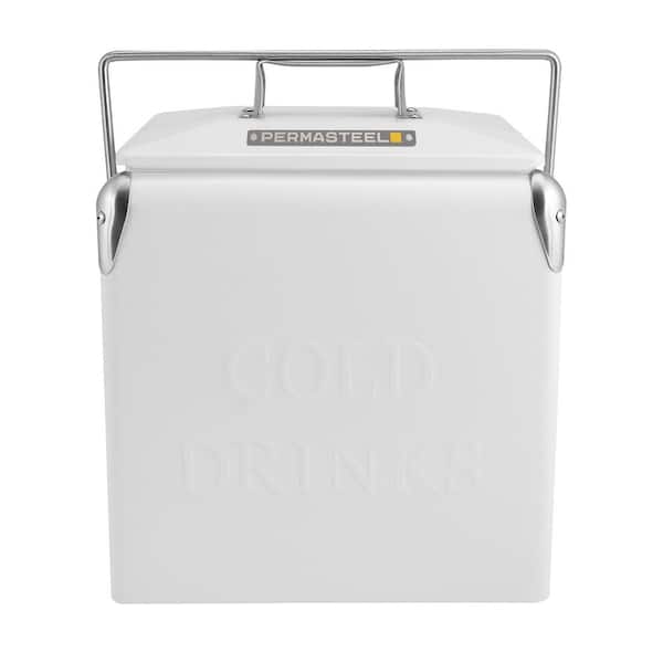 PERMASTEEL 14 Qt Portable Cooler in White PS-205-14QT-WT - The