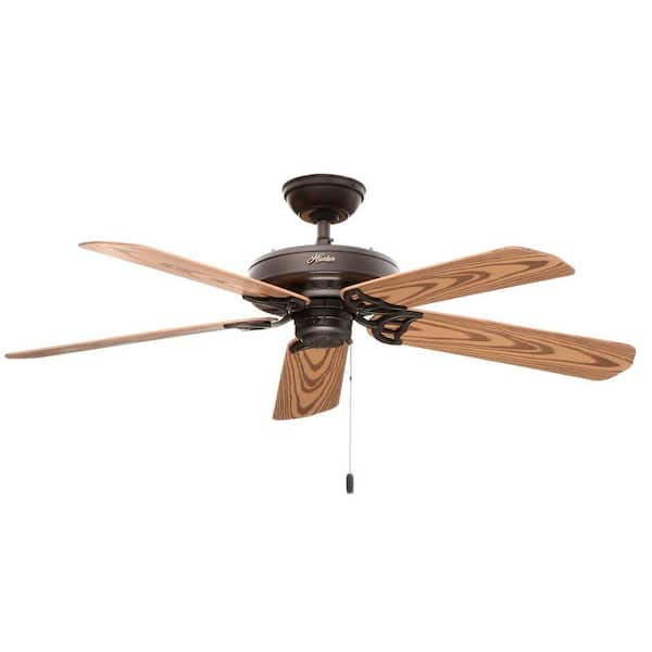 Hunter Bridgeport 52 in. Indoor/Outdoor New Bronze Ceiling Fan