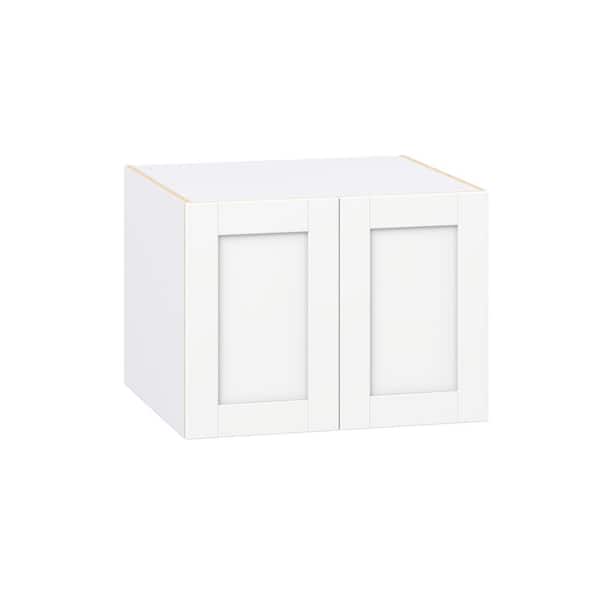 Milton 27 in. W x 24 in. D x 20 in. H Assembled Shaker Wall Bridge Kitchen Cabinet in Bright White